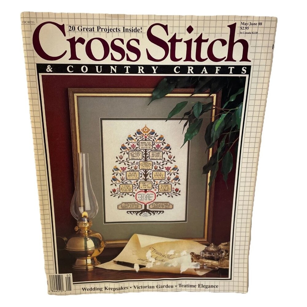 Cross Stitch & Country Crafts Magazine May June 1988 Vol III No. 5 20 Projects